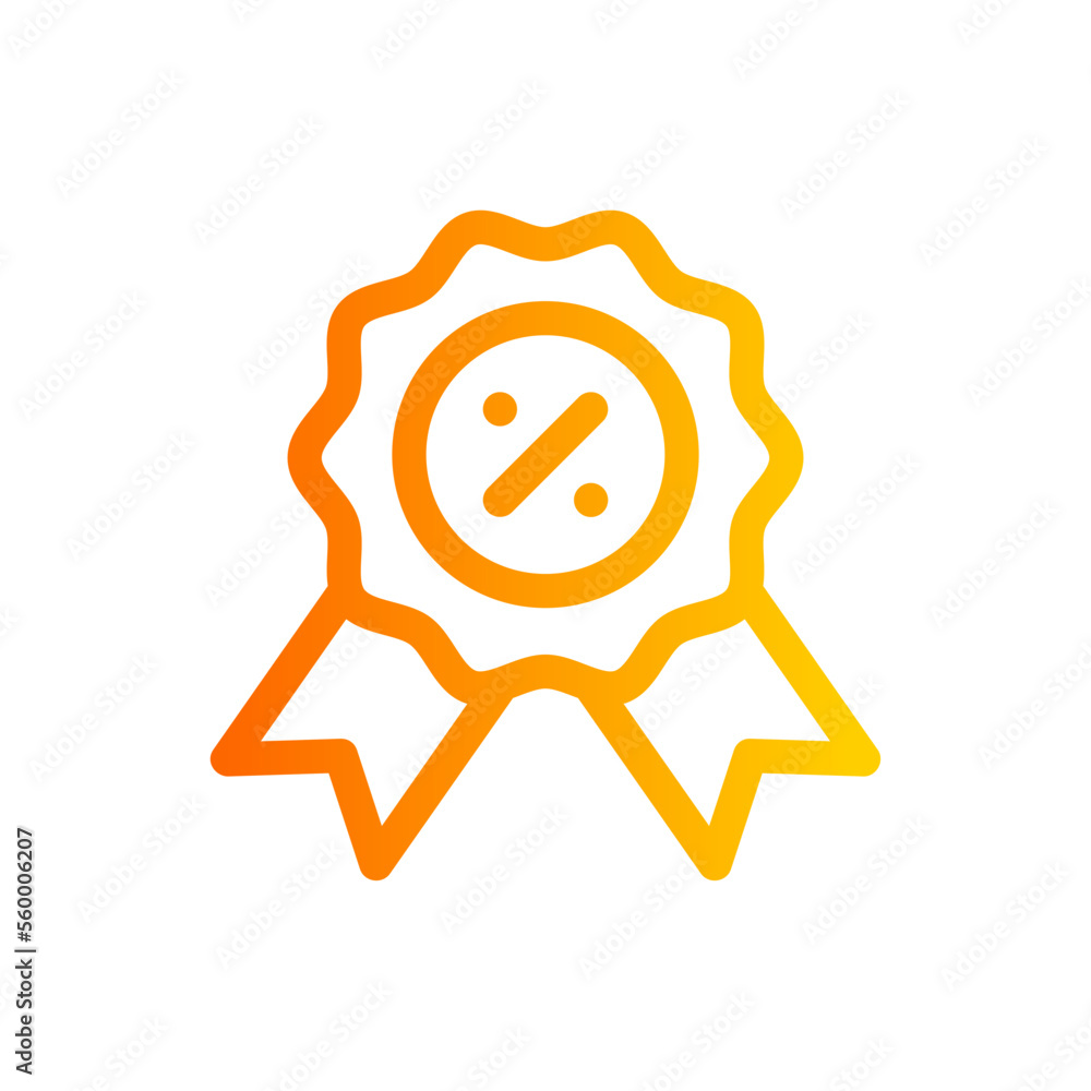 discount gradient icon