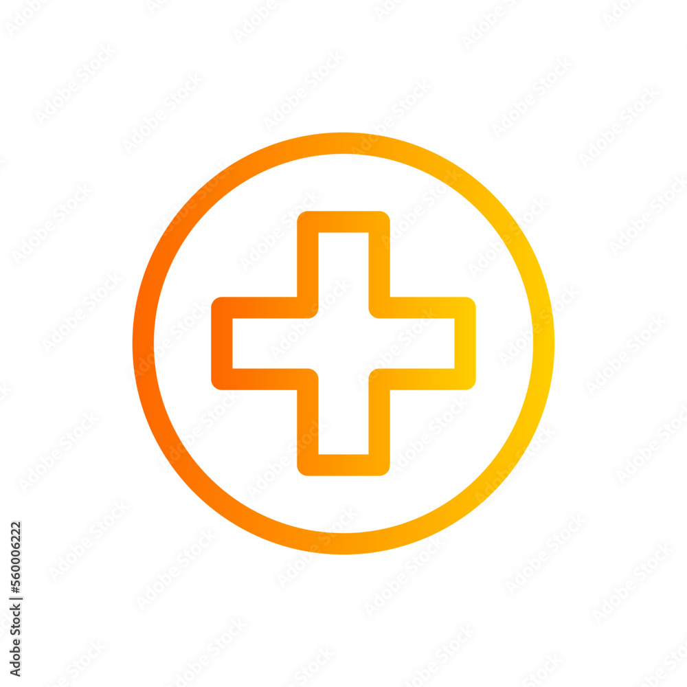 Fototapeta premium hospital gradient icon