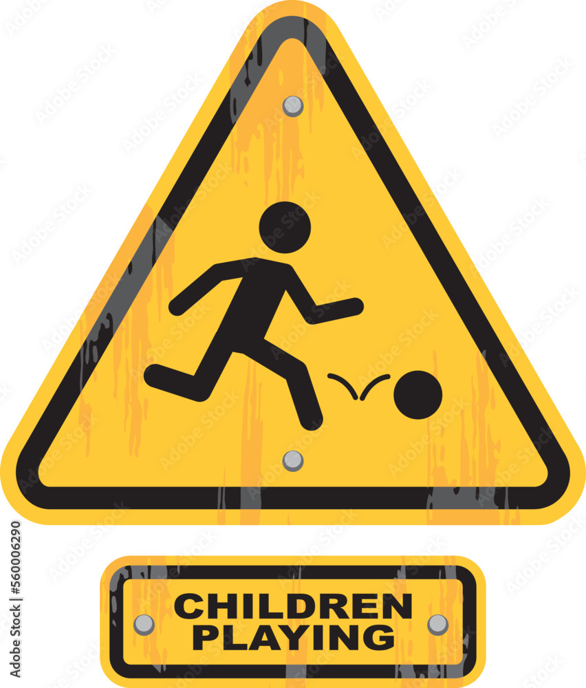 children playing sign , vector illustration children playing sign , vector illustration