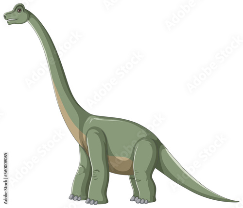 Brachiosaurus isolated on white background