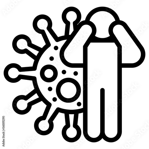 people get the virus icon