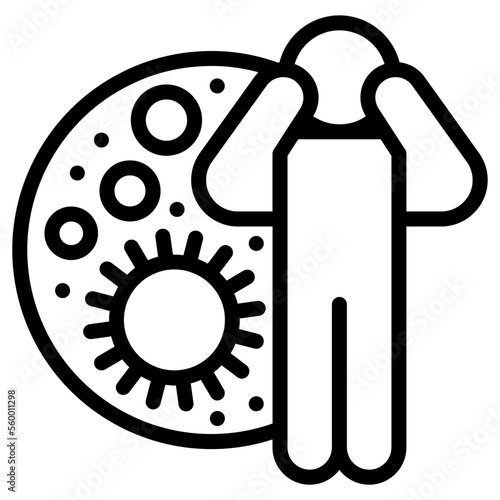 people get the virus icon