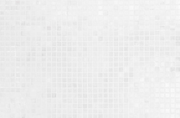 White tile checkered background bathroom floor texture. Ceramic wall and floor tiles mosaic background in bathroom.