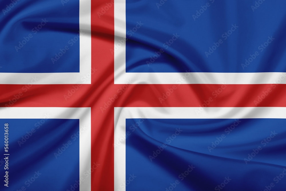 Fototapeta premium Flag of Iceland