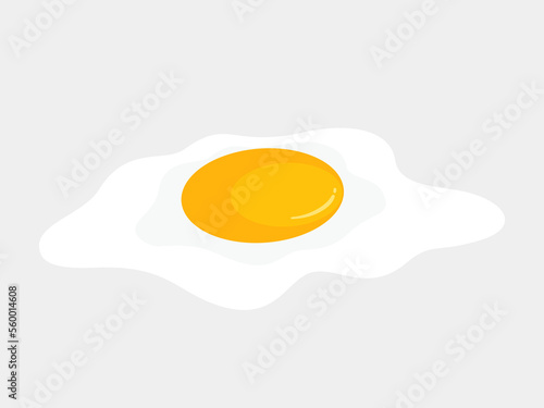 Vector illustration of flowing egg liquid