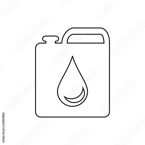 Canister icon. Vector illustration isolated on white background