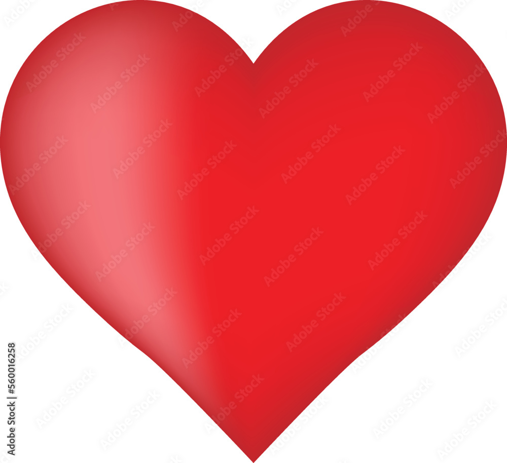 Heart vector image or illustration.