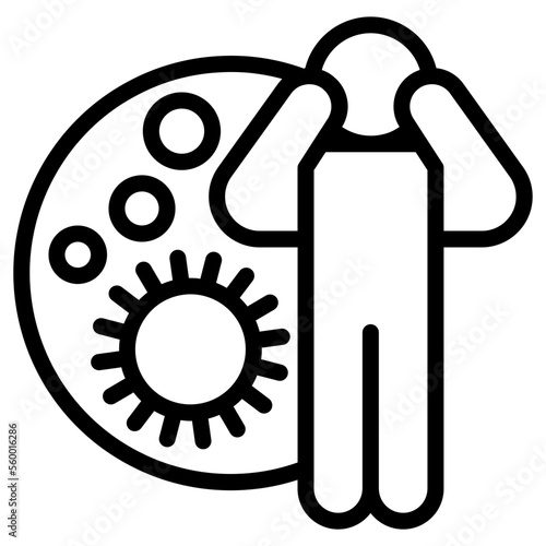people get the virus icon