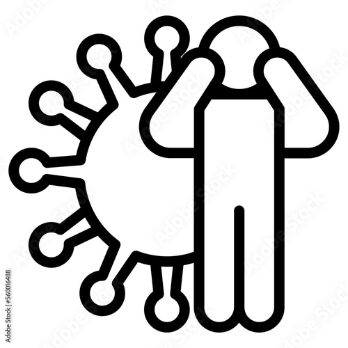 people get the virus icon
