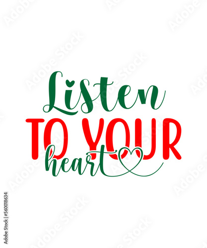 Listen to your heart SVG cut file