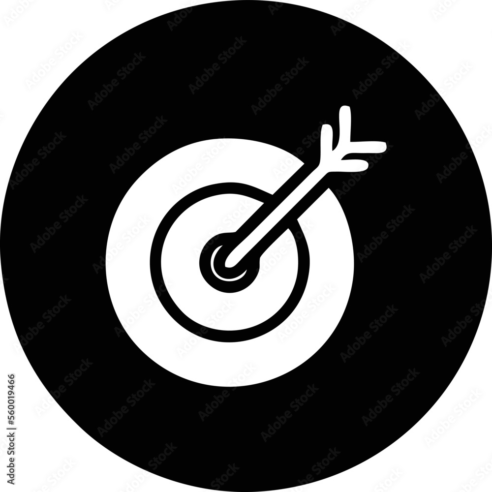 focus icon symbol in a white background, goal target icon symbol on the white background focus icon symbol in a white background, goal target icon symbol on the white background