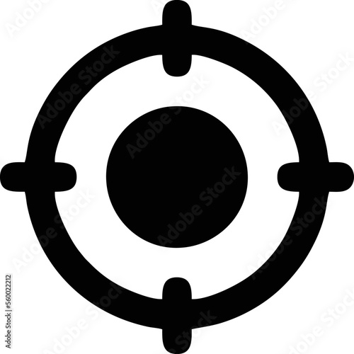 focus icon symbol in a white background, goal target icon symbol on the white background