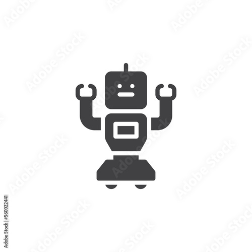 Robot vector icon © alekseyvanin