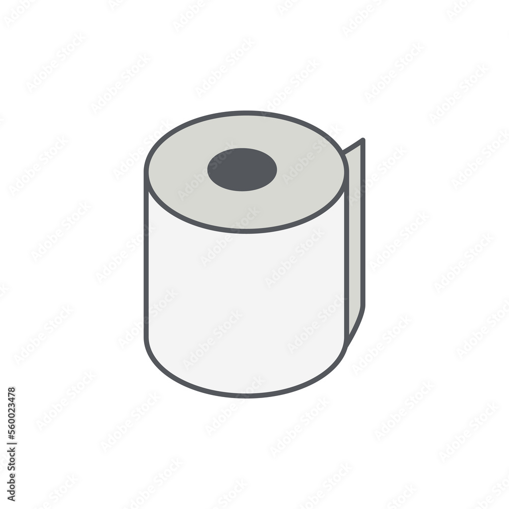 Toilet Tissue Roll Bathroom Icon Collection Set Simple Toilet Tissue Roll Bathroom Icon Collection Set Simple