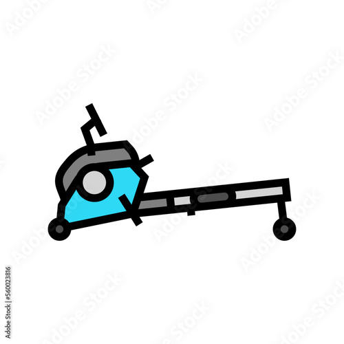 rowing machine fitness sport color icon vector. rowing machine fitness sport sign. isolated symbol illustration
