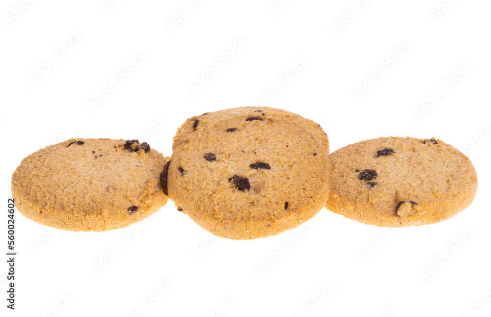chocolate drops cookies isolated chocolate drops cookies isolated