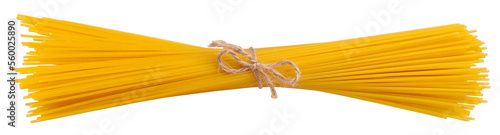 Raw spaghetti, transparent background