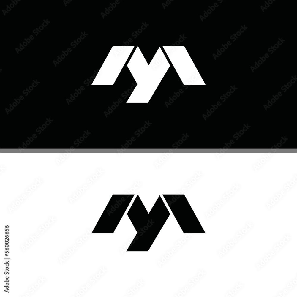 Logo Initial Letter MY or YM for Business. Real Estate, Architecture, Construction and Building Vector Design Logo Initial Letter MY or YM for Business. Real Estate, Architecture, Construction and Building Vector Design