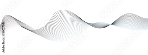 Abstract wavy grey blend liens technology abstract lines on white background. Abstract wave white paper background.  Digital frequency track equalizer. Banner design background.