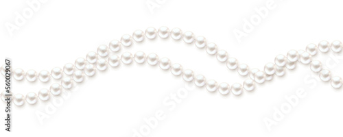 Pearls. Beads. Jewelry. Beautiful vector background.