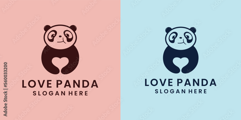 love panda logo design ideas love panda logo design ideas