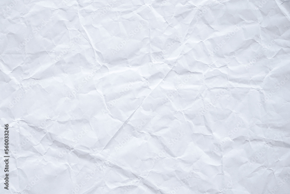 Naklejka premium white crumpled paper background