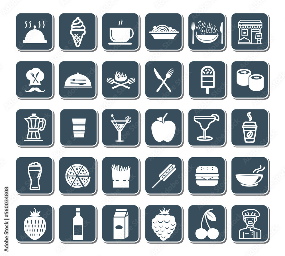 rastaurant icon set design rastaurant icon set design