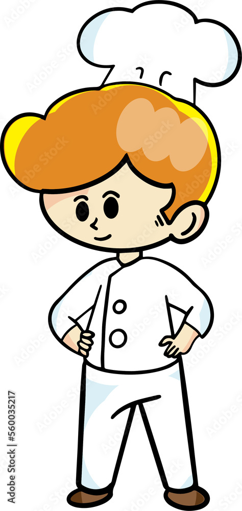 The chef cartoon character drawing design for food concept. The chef cartoon character drawing design for food concept.