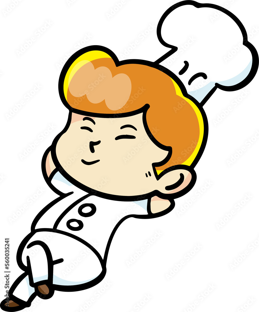 The chef cartoon character drawing design for food concept. The chef cartoon character drawing design for food concept.