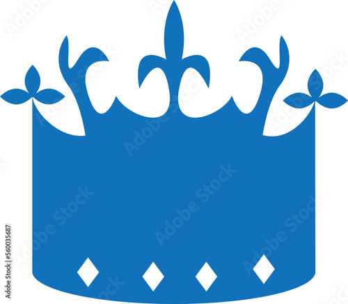 Crown icon, queen king crown icon vector