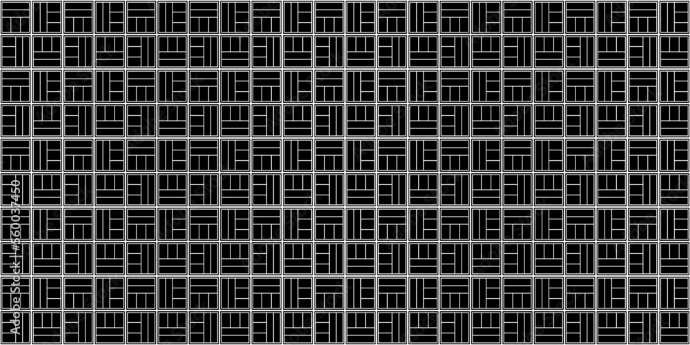 Dark black geometric grid background. Modern abstract vector texture with lines. Dark black geometric grid background. Modern abstract vector texture with lines.