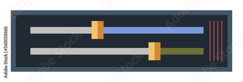 Panel with adjustment toggle switchers vector