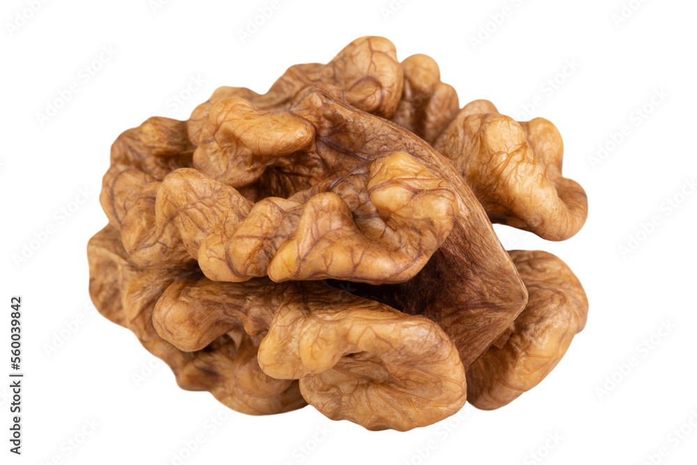 Levitation of walnut kernel isolated on transparent background. Levitation of walnut kernel isolated on transparent background.