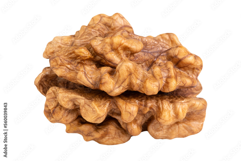 Levitation of walnut kernel isolated on transparent background. Levitation of walnut kernel isolated on transparent background.