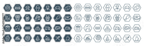 food icon set design 