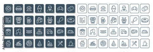 food icon set design 