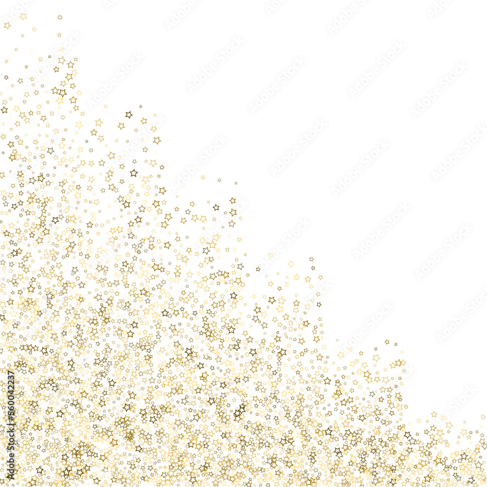 Gold Glitter Stars. Luxury Shiny Confetti. Gold Glitter Stars. Luxury Shiny Confetti.