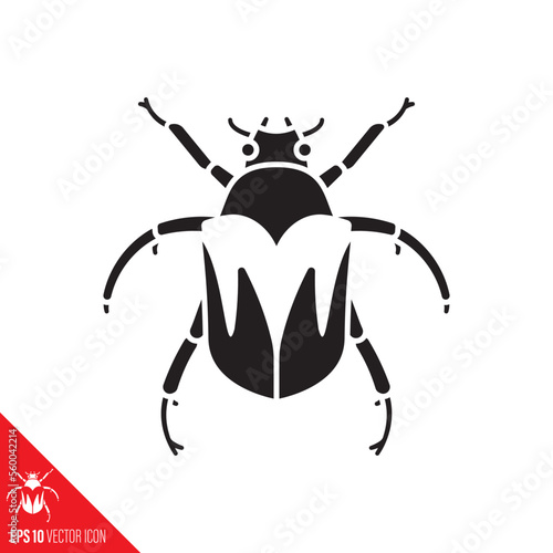 Junebug vector glyph icon photo