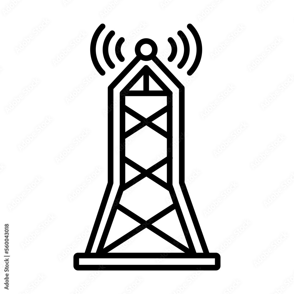 Naklejka premium Signal Tower Icon