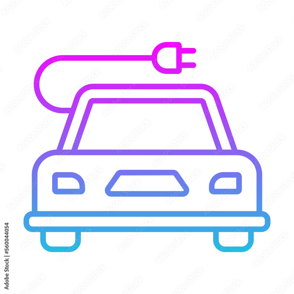 Electric Car Icon Electric Car Icon