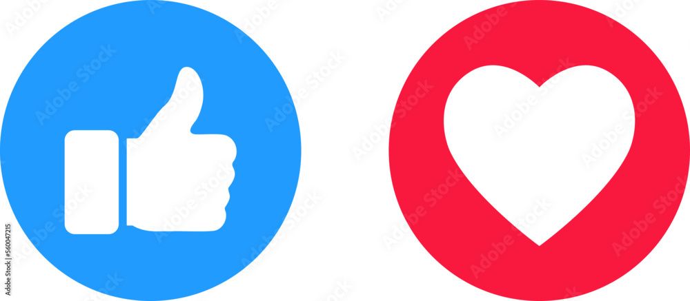 Thumb up and heart icon. Vector like and love icon button symbol for web site design, logo, ui. Thumb up and heart icon. Vector like and love icon button symbol for web site design, logo, ui.