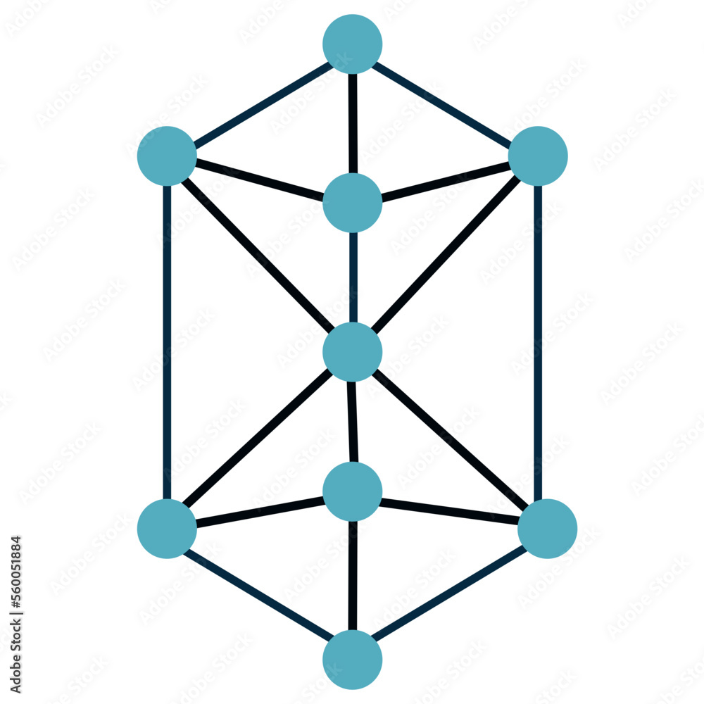 An abstract transparent node network design element. An abstract transparent node network design element.