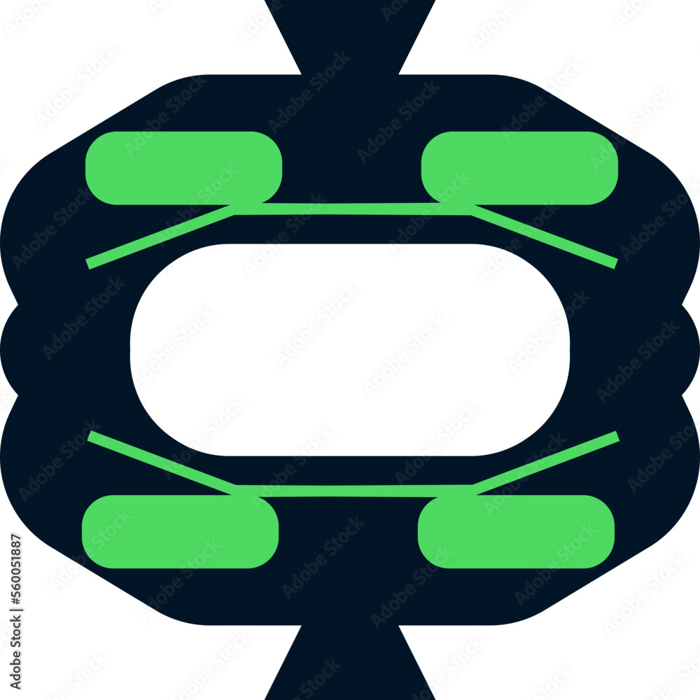An abstract transparent display design element. An abstract transparent display design element.