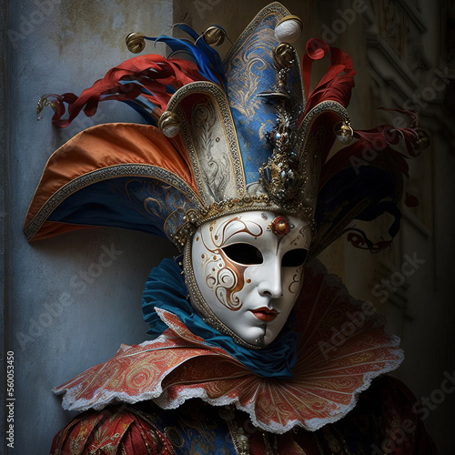 Beautiful Carnival masks, Carnevale, Generative AI