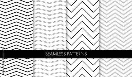 シームレスなシェブロンストライプのセット