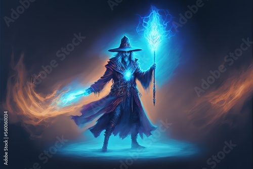 A combat mage casts a spell