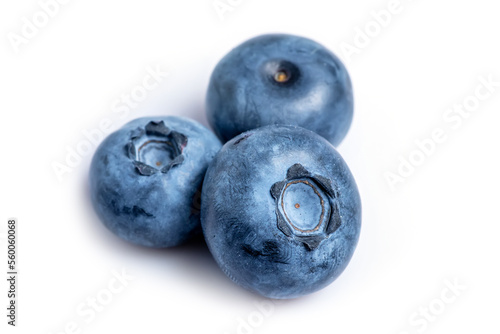 Blueberry. Blueberries set isolated on white background. Bilberry.