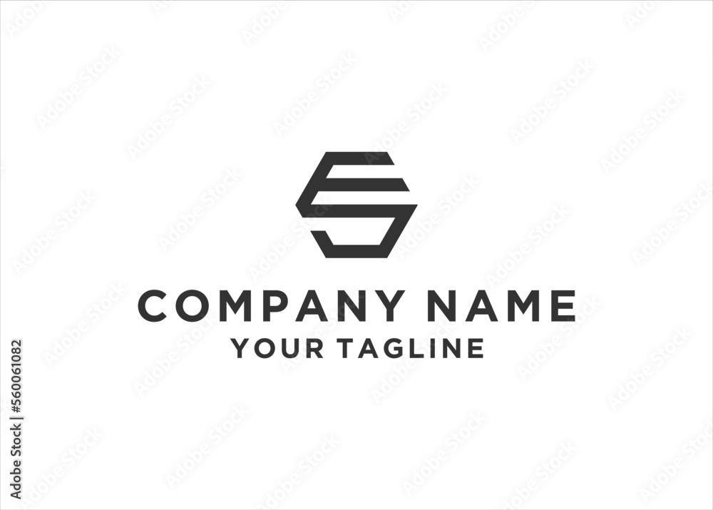 initial Letter ES Monogram Logo Design Vector initial Letter ES Monogram Logo Design Vector