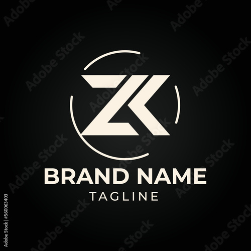 Creative professional ZK logo template