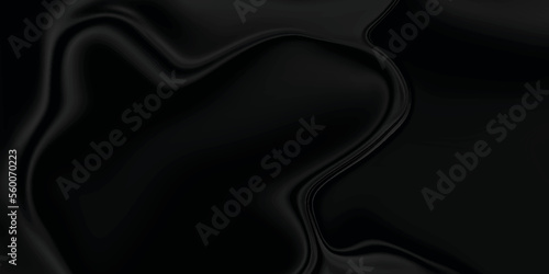 Black silk background . Black fabric and satin background texture . abstract background luxury cloth or liquid wave or wavy folds of grunge silk texture material or smooth luxurious .